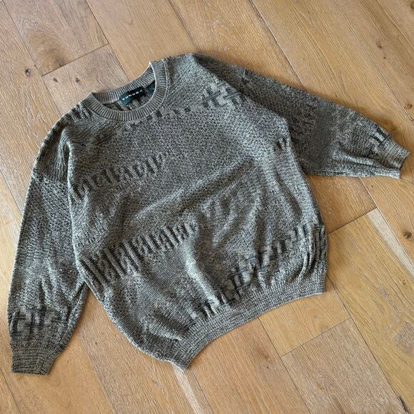 Vintage Tundra Knit Sweater Men’s L Green Made in Canada - Picture 1 of 5